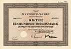 Historisches Wertpapier: Wanderer-Werke AG, 100 RM, 1942